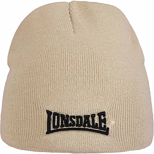 Lonsdale Basic Beanie Wintermütze (Stone, one Size)