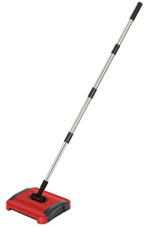 Carpet Sweeper Household Sweeping Machine Electric Floor Sweeper Broom Floor Sweeper Built-in Large-Capacity Trash Can Automatic Carpet Sweeper Broom Rotatory efficient Cleaning Brush Household Floor