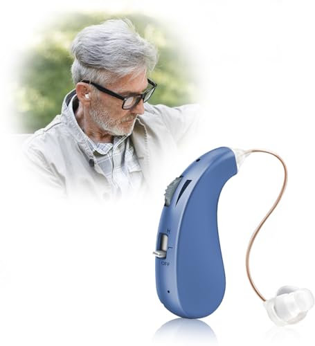 BRITZGO Esperienza di ascolto a tutto tondo, tecnologia di elaborazione digitale del segnale, modalità ricaricabile, durata della batteria di 40 ore, qualità del suono ad alta fedeltà（blu）