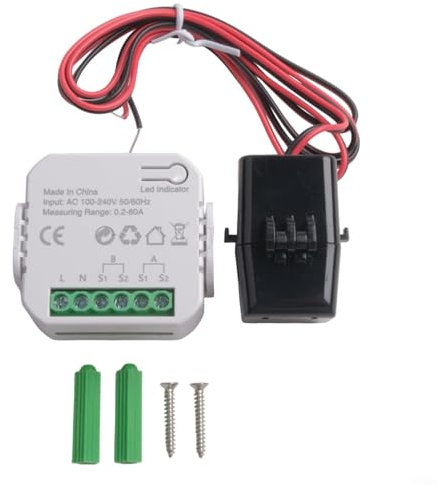 HEBEOT Contatore di energia intelligente Wifi Smart WiFi Misuratore di energia solare fotovoltaico - Produzione di energia del sistema - Consumo Misuratore di monitoraggio bidirezionale (contatore