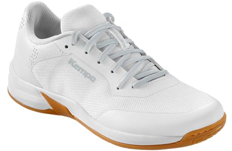 Kempa Men's Kourtfly Three Handball Shoes, White Grey, 10.5 UK
