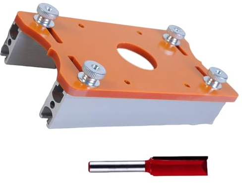 Staffa Fissaggio Con Base Scanalata Per Bordi Manuali Precisi Rifilatura Fresatura Taglio Frese Legno Localizzatore Scanalature Guida Dispositivi Fissaggio Invisibili