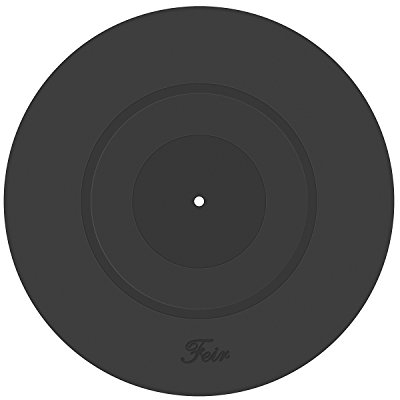 Plattenspieler-Matte, schwarzes Gummi-Silikon-Design, universell für alle LP-Vinyl-Schallplattenspieler