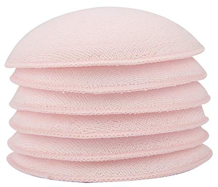 6pcs Coussinets d'Allaitement en Coton Doux Lavables Coussin d'Allaitement pour Allaitement Post-partum Absorbant Réutilisable