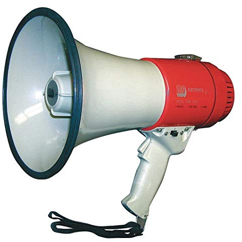 Megaphone, Dia 7 3/4 In, Range 5/8 Mile - 3YML8