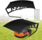 Daromigo Mähroboter Garage Dach Carport für Rasenmäher Rasenroboter | 106x87x50cm|Rasenroboter Garage für Garten Witterungsbeständig+UV-Schutz| Mährobotergarage inkl. Montagematerial, Schwarz