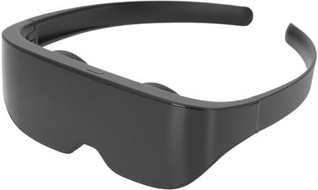 Jectse 3D VR Glasses, 4K WiFi Sync, Adjustable, Black, PC, Adult