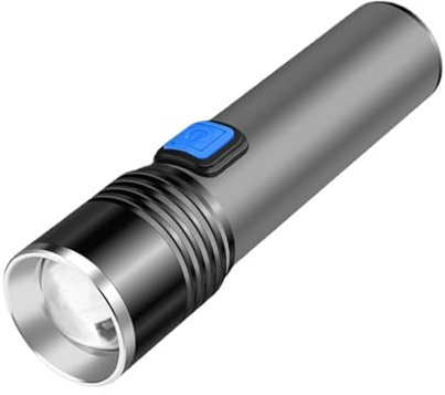 Kasmole Lampe de poche à lumière noire, lampe de poche UV à lumière noire | Détecteur d'urine pour animaux de compagnie 365 nm - Lampe de poche à zoom télescopique, détecteur rechargeable USB pour la