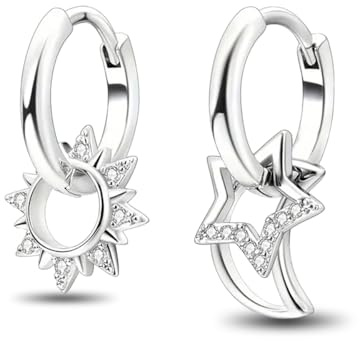 ChenYuTe 925 Pendientes de Plata de las Pendient Mujer de Moda Joyería Regalos de Cumpleaños y Otras Ocasiones