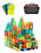 Magnetic Tiles STEM Toy Set with Storage Bag–100PC Educational Magnet Blocks for Kids Ages 3-8–Montessori Building Toys for Boys & Girls–3D Rainbow Castle–Perfect Christmas & Birthday Gift