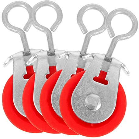 UPKOCH 4 Pezzi Ruota Pulley Professionale per Serra da Resistente Accessorio Compatto per Aria per Diverse Condizioni Climatiche