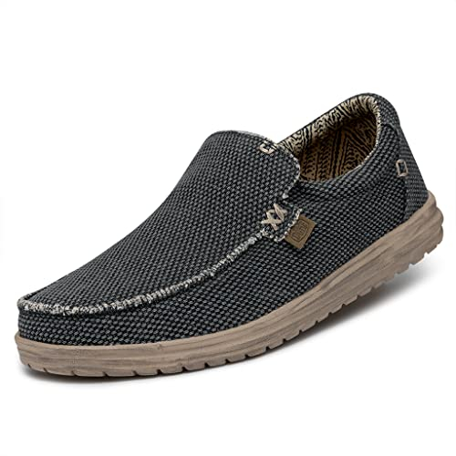HEYDUDE Mikka Braided Herren - Slip on Schuhe - Mokassin Stil, Deep Blue, 46