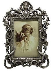 Biscottini cornici Vintage 25x18 cm | Cornice per Foto | Portafoto da Tavolo Finitura Anticata | Cornici Foto da Tavolo | Cornice Vintage