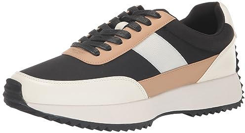 DV Dolce Vita Womens Bettie Sneaker, Black White, 9.5 US