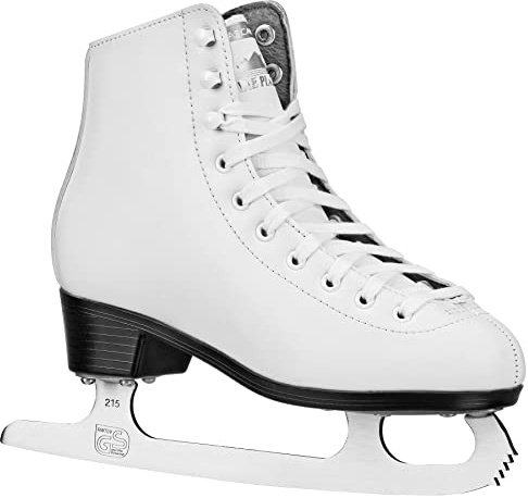 Lake Placid Cascade Girl's Figure Ice Skates White Size 1