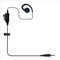 MONICONA C-Form Kabelgebundener Ohrbügel Kopfhörer Headset PTT Mikrofon für Motorola EVX-S24 Yaese VX-6R FT-270R Icom IC-4300L IC-M25 Standard Horizon HX320 HX210 HX40 HX890