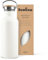 Bambaw Edelstahl Flasche 1l, Nicht-isolierte Trinkflasche Weiß, Trinkflasche 1l Schraubverschluss, Wasserflaschen aus Edelstahl – Polarweiß