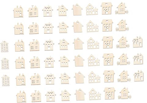 SEWACC Lot De 100 Pièces De Copeaux De Bois Bruts Formes En Bois Sans Danger Pour Les Garçons Et Les Filles Jouets Éducatifs Et Artisanaux