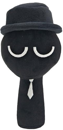 AWAVM PlüSchtier,9.8zoll Lustige Plushies FüR Gaming-Fans,Weihnachten Geburtstag Geburtstage FüR4 5 6 7 8 9 10+Jahre Alt StrumpffüLler,Super Weiches Sammelbares PlüSchtier. (Schwarz)