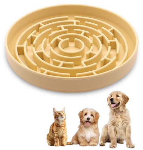 Anti Schling Napf Hund Antischlingnapf Hunde für Katzen Welpen Silikon Hundenapf Langsame Fütterung Anti Schling Napf Katze Slow Feeder Dog Bowl für Hunde und Katzen Aller Größen