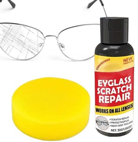Kit de Reparación Rayas Gafas - 100g para Rasguños de Lente Óptica | Limpiador Protector Versátil para Pantallas de Teléfono, Relojes Diarios,