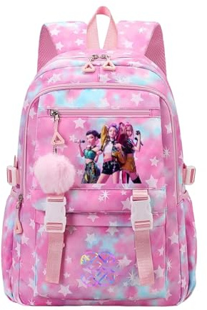 Generico D-Demon H-Hunters Zaino per Studenti con Motivi Divertenti, Borsa Scolastica Resistente con Cinturini Regolabili per Uso Quotidiano (L)