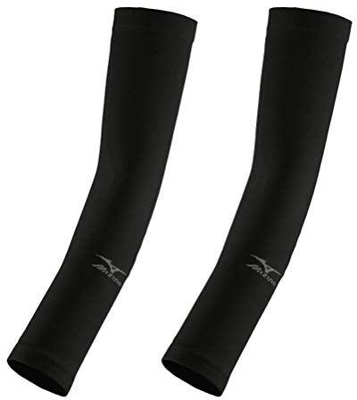 Mizuno Men's Armguard ein Paar Stulpen, Volley Volleyball, Herren, schwarz, Einheitsgröße.