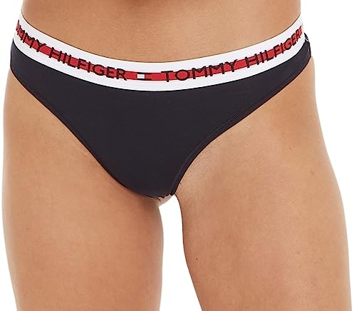 Tommy Hilfiger Thong Stringtangas Damen, Blau (Desert Sky), M