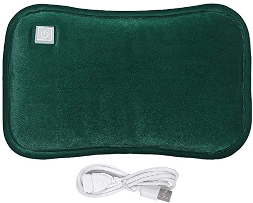 Rechargeable Hot Water Bottle Portable Electric USB Hot Water Bag with Plush Cover Winter Hand & Feet Warmer Hot Water Pouch for Menstrual Cramps or Muscle Aches & Back Pains Xmas Gifts