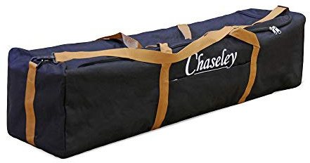 Chaseley Borsone extra large resistente, 120 x 32 x 33 cm, borsa da viaggio, sport, palestra, weekend, volo, vacanze, doppia cucitura, resistente ai raggi UV e all'acqua, Nero , L, L