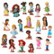 Disney Store Official Princess Mega Figurine Playset, Animators Collection, 20 Pc., Characters Stand on Base, Includes Aurora, Ariel, Eric, Moana & More, Toys Suitable for Ages 3+, Multicoloured