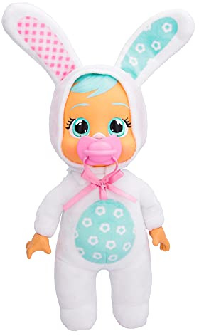 Bebés Llorones Tiny Cuddles Conejito Honey, Muñeca Suave y Blanda 25cm, Llora Lagrimas de Verdad, Incluye Pijama Conejito Blanco, Juguete para niños y niñas +18 meses