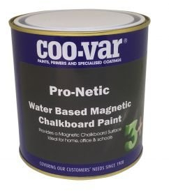 500ml Coo-Var Pro-Netic Water Based Magnetic Black Chalkboard Paint