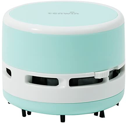 Tihoo tenwin Mini aspirapolvere da scrivania Portatile, Senza Fili, a Batteria, per la Pulizia di tastiere, Laptop, tavoli per casa, Ufficio, Auto (Verde)