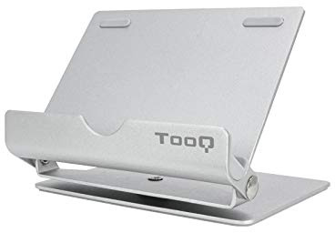 TOOQ PH0002-S - Soporte para Tablet. Soporte de sobremesa Ajustable y Giratorio para teléfono/Tablet
