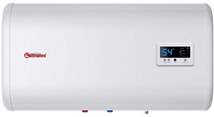 Thermex IF 50 H Comfort Horizontaler flacher 50-Liter-Warmwasserspeicher mit digitalem Betrieb, Weiss