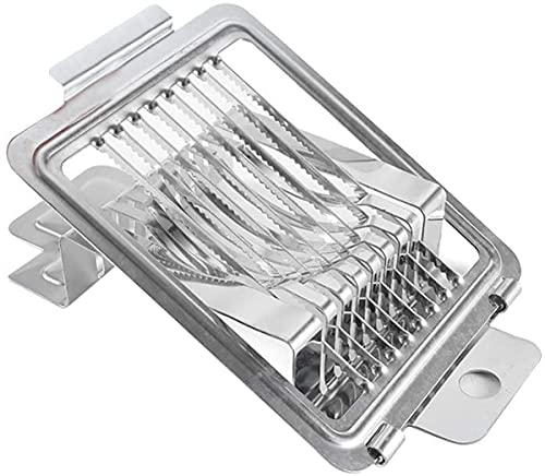 Eierschneider Eierteiler aus Edelstahl, Eierschneider 2 in 1 Scheiben und Keile Küchenwerkzeuge für Eier, Eierteiler, geeignet für Gastronomie Profi Küchen