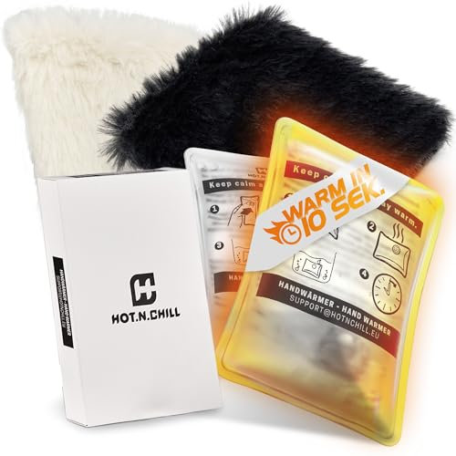 HOT.N.CHILL® 2X Handwärmer wiederverwendbar - [WARM IN 10 SEK] - Taschenwärmer wiederverwendbar - Wärmepads zum Knicken - Hand Warmer - Knick Wärmekissen, Händewärmer für Kinder & Erwachsene