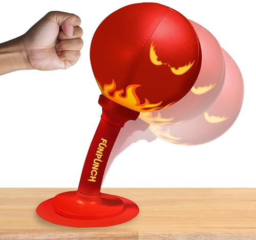 FUNPUNCH Rage-Bag Sacco da Boxe Portatile Con Pungiball e Pera Veloce, Antistress e Punching Ball per Adulti, Allenamento Ovunque - Sacco e Palla per Bambini