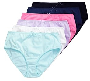 Ulla Popken Lot de 6 Slips midi pour Femme, Vert Menthe Clair, 58-60 Grande Taille