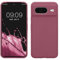 kwmobile Carcasa Compatible con Google Pixel 8 Funda - Case TPU y Silicona antigolpes - Apto Carga inalámbrica - orquídea Morada