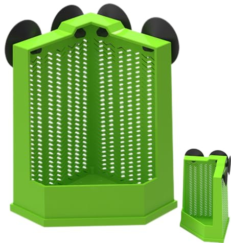 usefulbeauty Plato de Comida para Reptiles - Plato De Alimentación con para Pared De Terrario - Accesorio Antifugas para Terrario | para Criadores Principiantes
