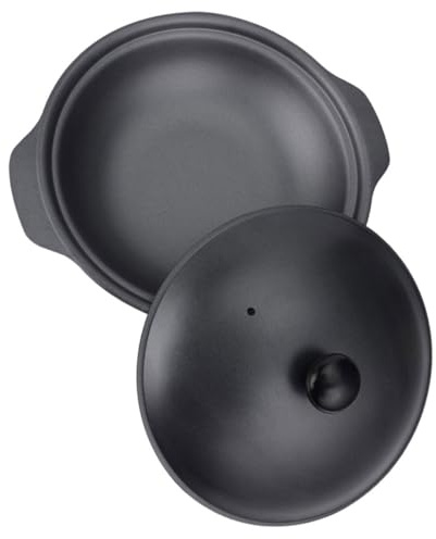 BESPORTBLE Olla de Cocina Multifuncional de Hierro Fundido 16 CM Tapa, Cazuela Adecuado para Guisar Fideos y Estofados Hogar y Restaurantes