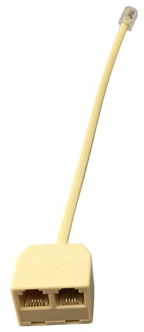Divisores de teléfono de 2 vías Cable convertidor Macho a Hembra Adaptador de Pared de teléfono RJ11 para Adaptador de Pared de línea Fija