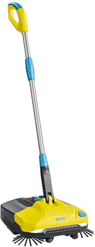 GLORIA Barredora de batería EasySweep 18V incl. Batería BOSCH 18V | Escoba eléctrica inalámbrica para interior y exterior | Entradas, aceras, terrazas, garajes y hojas | Ancho 40 cm y depósito 4,5L