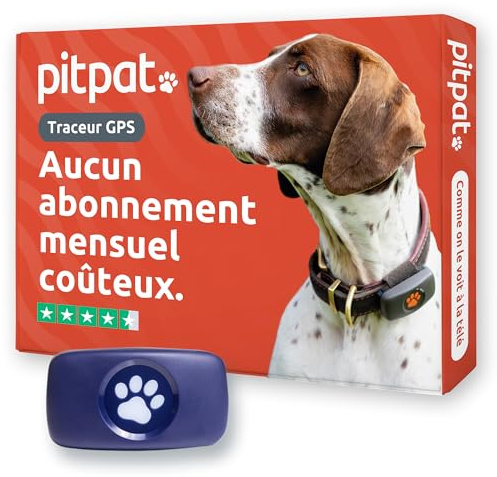 Pitpat Localizador GPS Perros - Sin Suscripción - Rastreador De Actividad Inteligente, Rastreo Vía Satélite con Alcance Ilimitado - Rastreador De Mascotas 100% Impermeable (Azul)