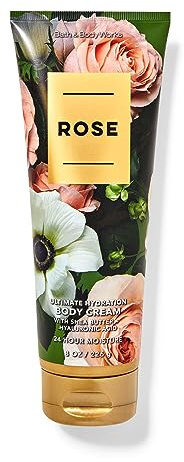 Bath & Body Works Rose Ultimate Hydration Body Cream Gift Set For Women, 8 Fl Oz (Rose)