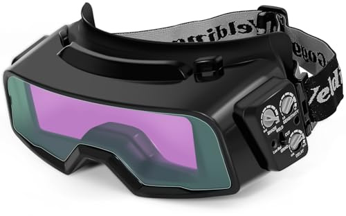 UpaClaire Gafas de soldadura con oscurecimiento automático, gafas de corte de plasma - Gafas de seguridad de protección ocular para soldadura y molienda