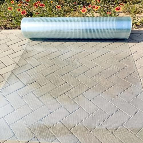 DONGYUE Polycarbonate Roofing Sheet 0.8mm Glassfiber Panel,Cuttable Replacement Shed Cover, Transparent Film for Greenhouses Carport,Customisable (Size : 3.94x49.2ft)