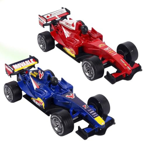 FELHPSP 2 PCS Racing Car Model,Iconic Racing Car Model Kit To Build,Children Play Vehicles Racing Toy Cars Set,Mini Race Toy Cars,Collectible Car Model,Gifts For Kids Boys Racing Fans